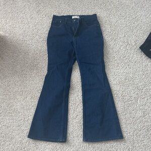Abercrombie & Fitch Dark Blue Flare Jeans